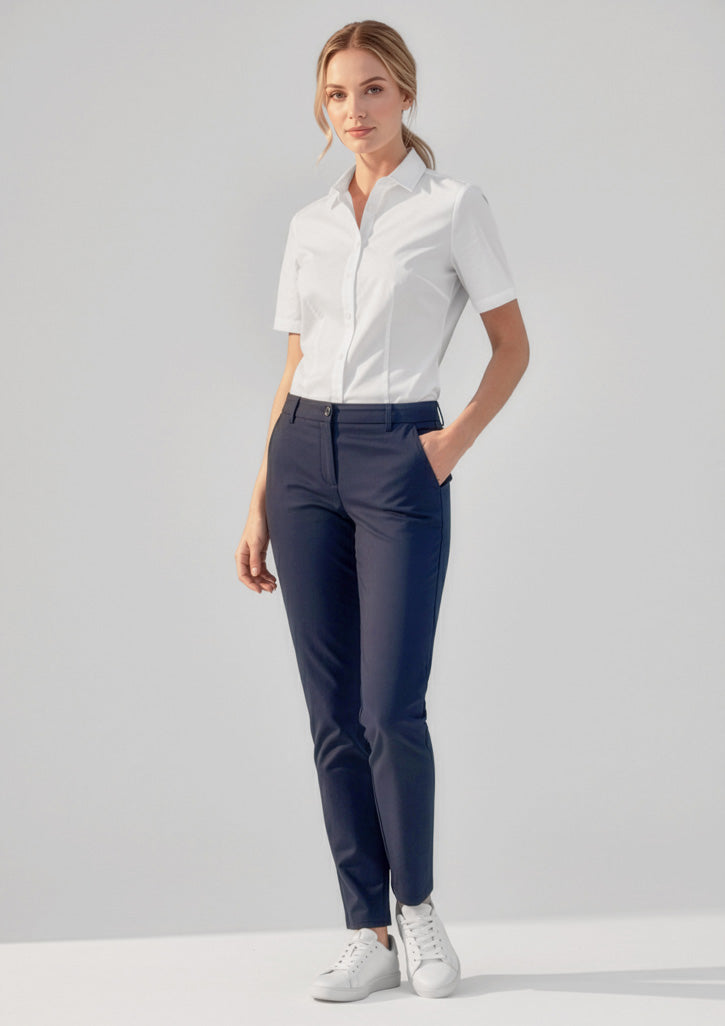 BIZ CARE Womens Comfort Waist Slim Leg Pant CL953LL