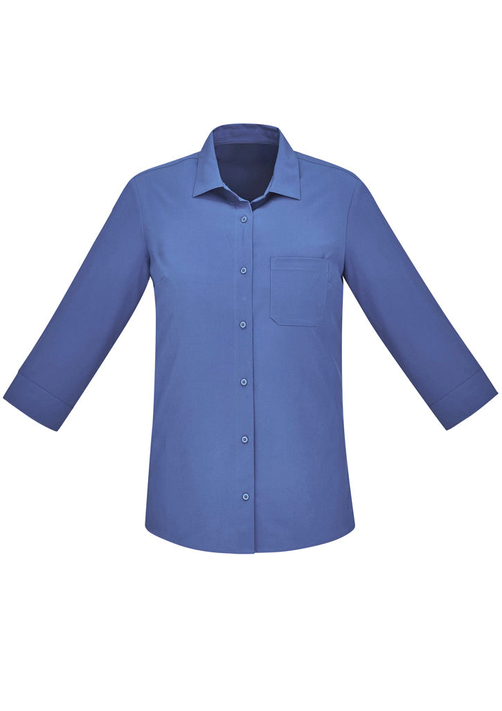 BIZ CARE Womens Florence Plain 3/4 Sleeve Shirt CS951LT