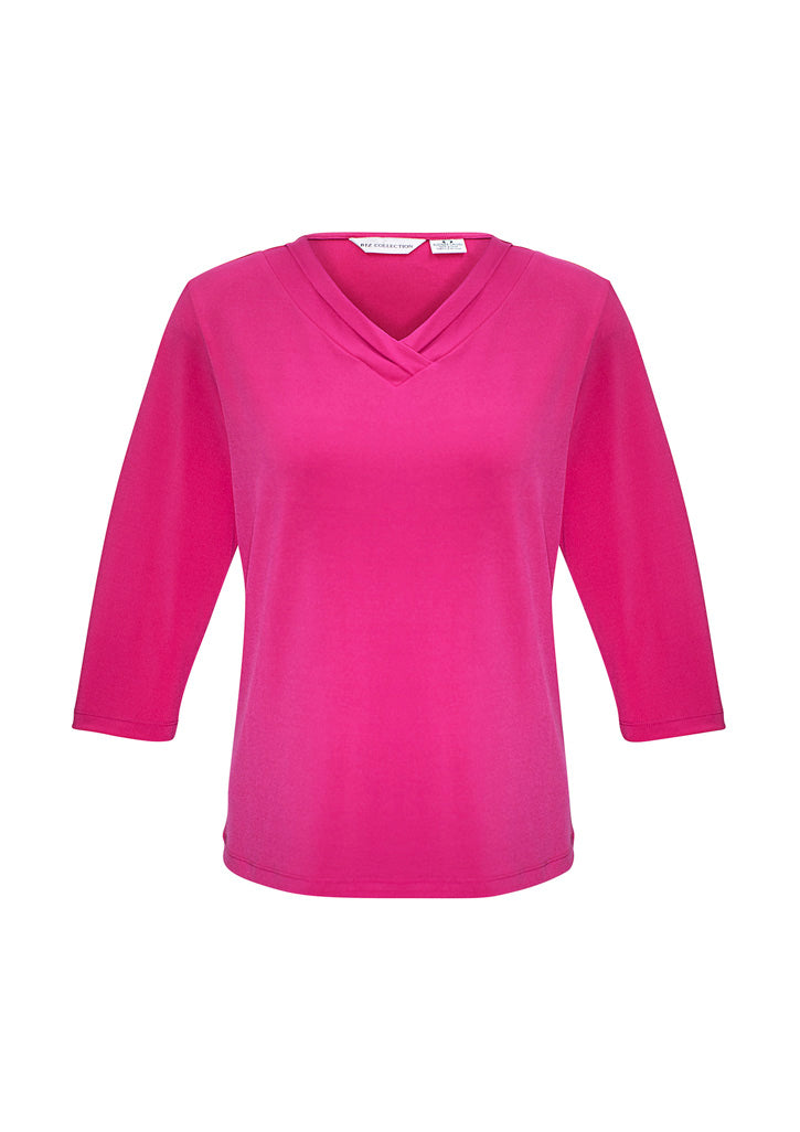 BIZ COLLECTION Womens Lana 3/4 Sleeve Top K819LT