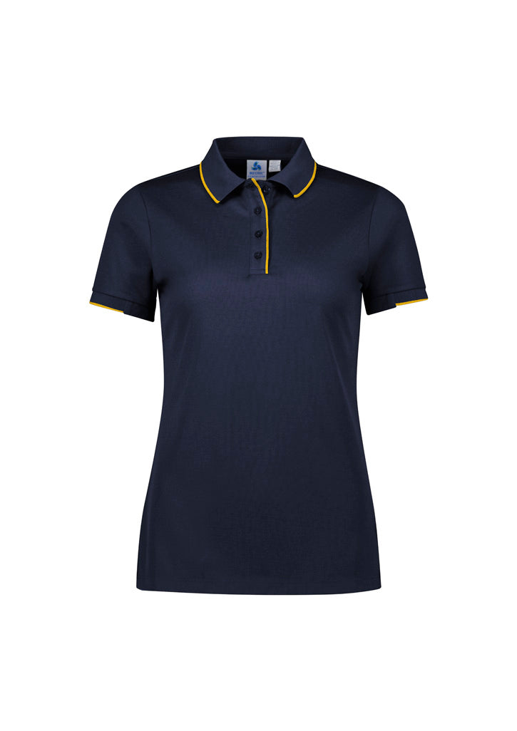 BIZ COLLECTION Womens Focus Short Sleeve Polo P313LS