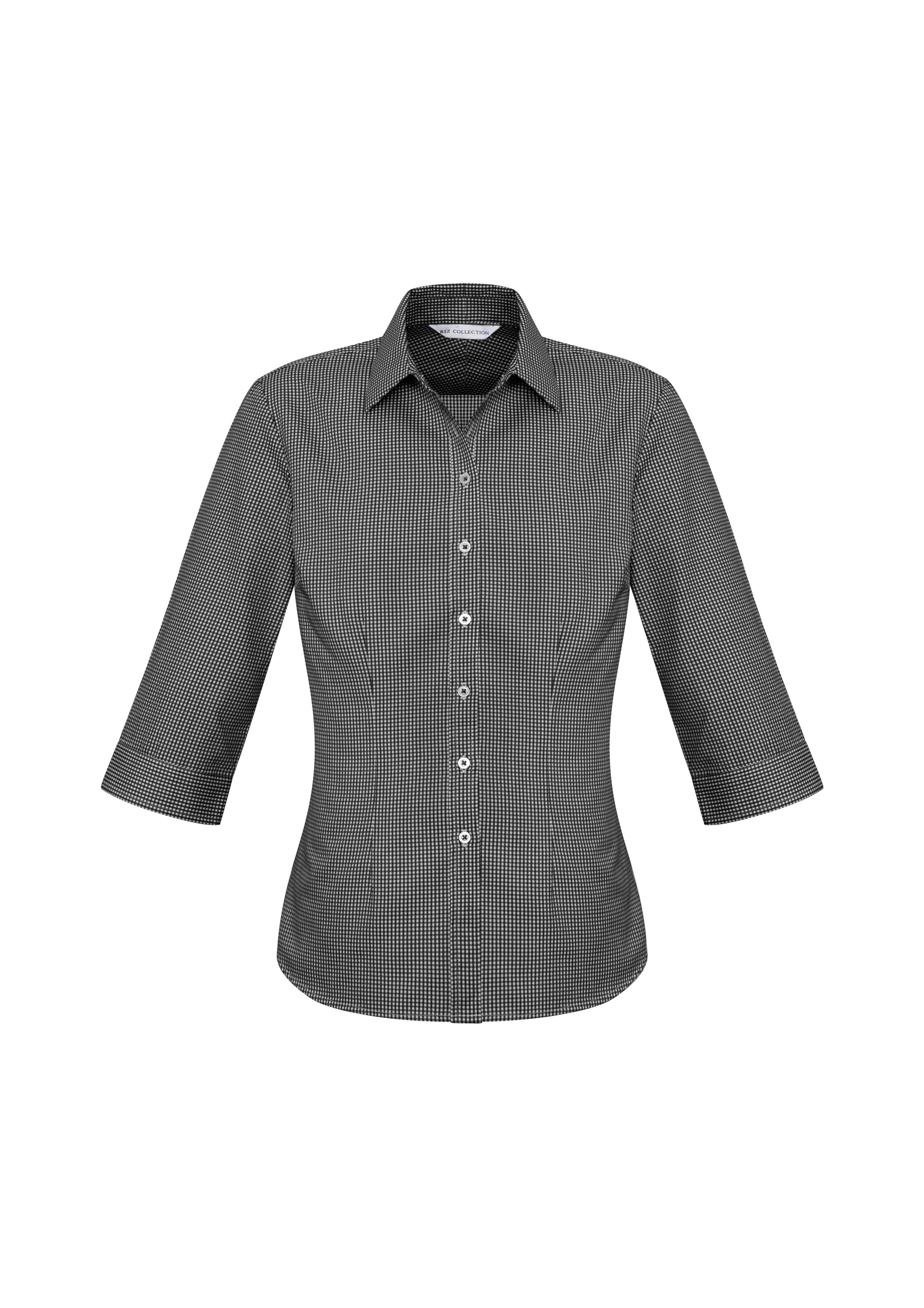BIZ COLLECTION Womens Ellison 3/4 Sleeve Shirt S716LT