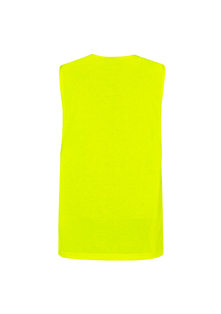 SYZMIK Mens Hi Vis Sleeveless Tee ZH297