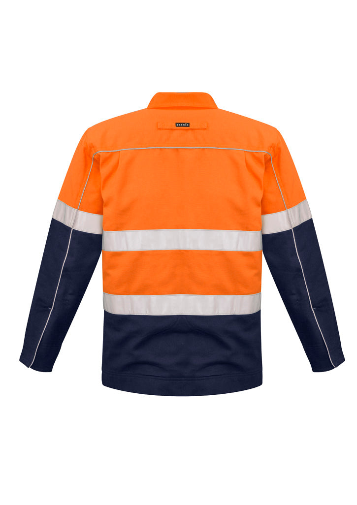 SYZMIK Mens Hi Vis Cotton Drill Jacket ZJ590