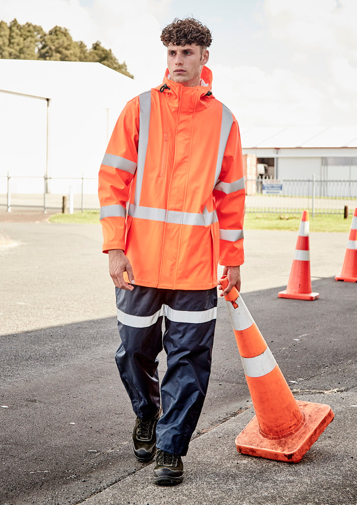 SYZMIK Mens Hi Vis X Back Heavy Duty Waterproof Jacket ZJ620-AU