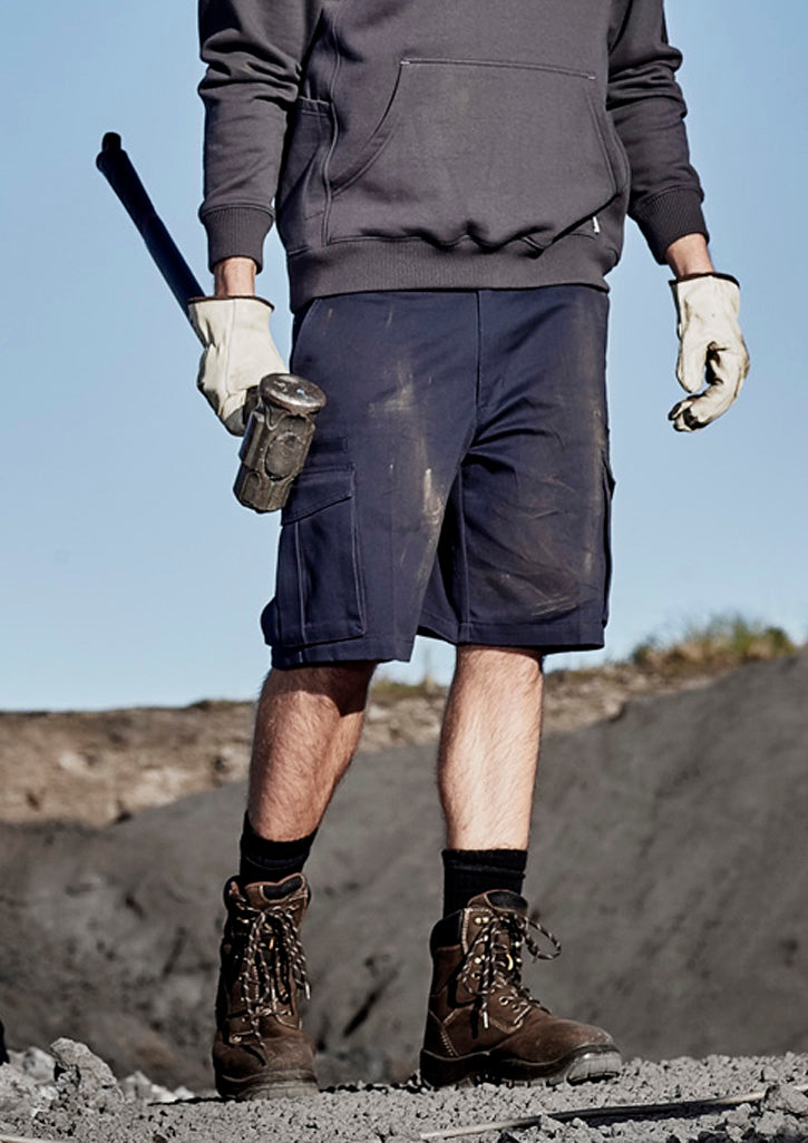 SYZMIK Mens Basic Cargo Short ZS502