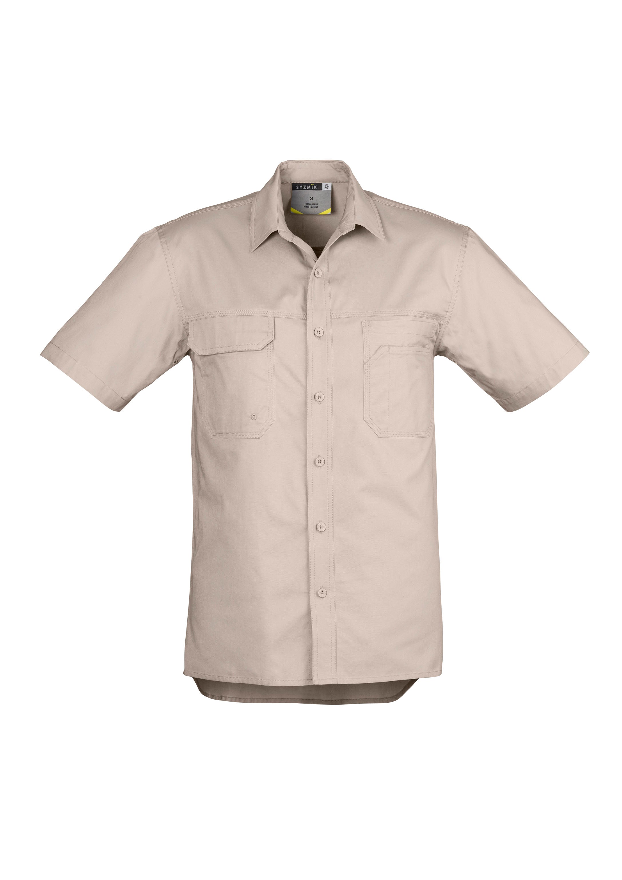 SYZMIK Mens Lightweight Tradie Short Sleeve Shirt ZW120