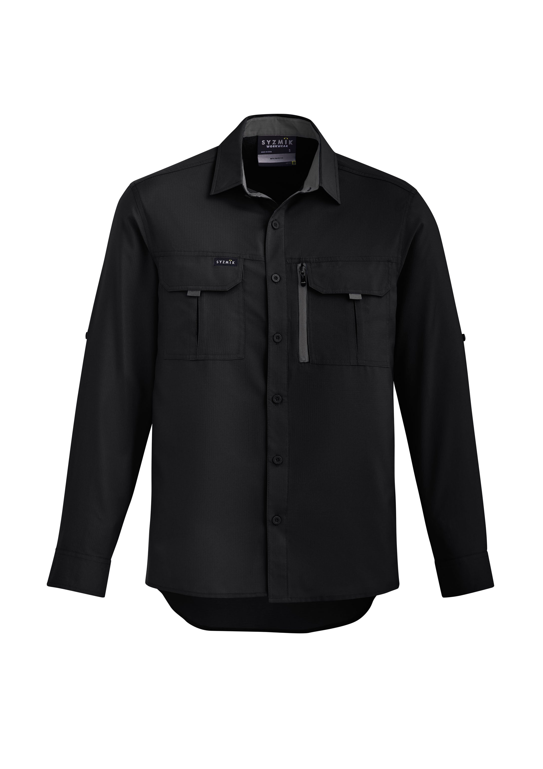 SYZMIK Mens Outdoor Long Sleeve Shirt ZW460