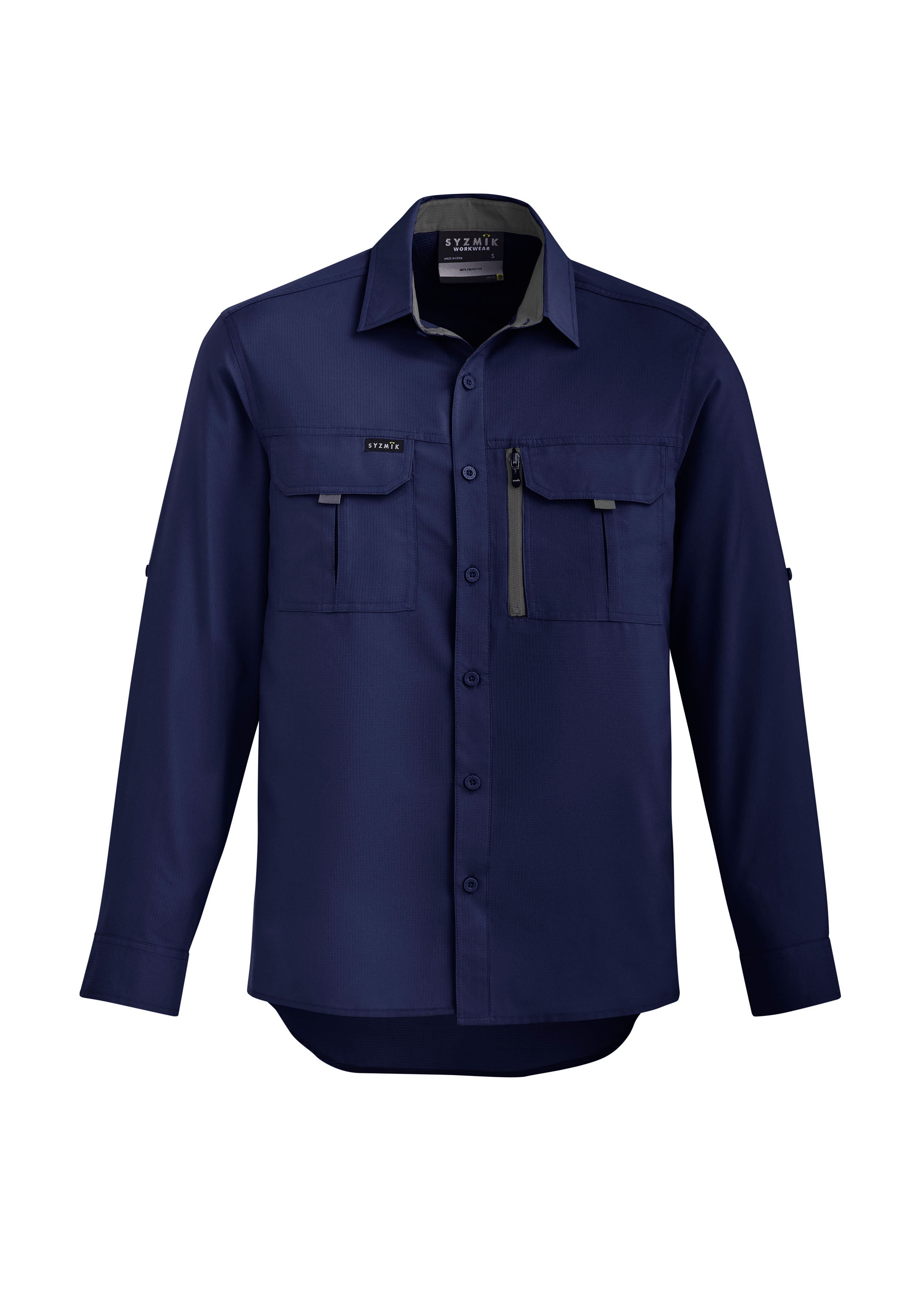 SYZMIK Mens Outdoor Long Sleeve Shirt ZW460