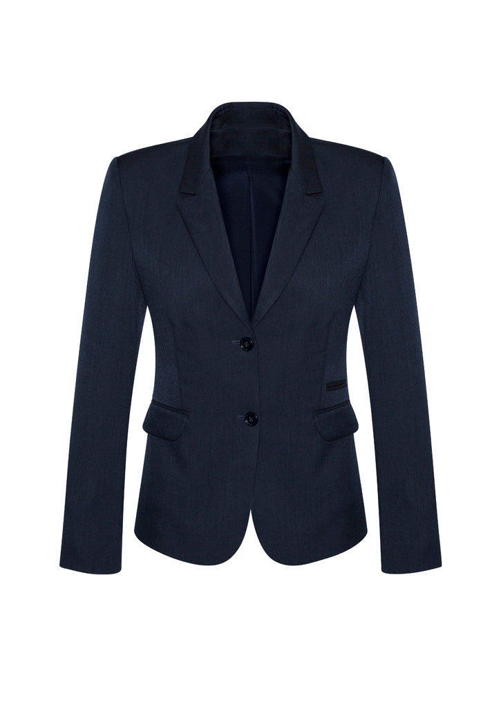 BIZ CORPORATES Womens Comfort Wool Stretch 2 Button Mid Length Jacket 64019