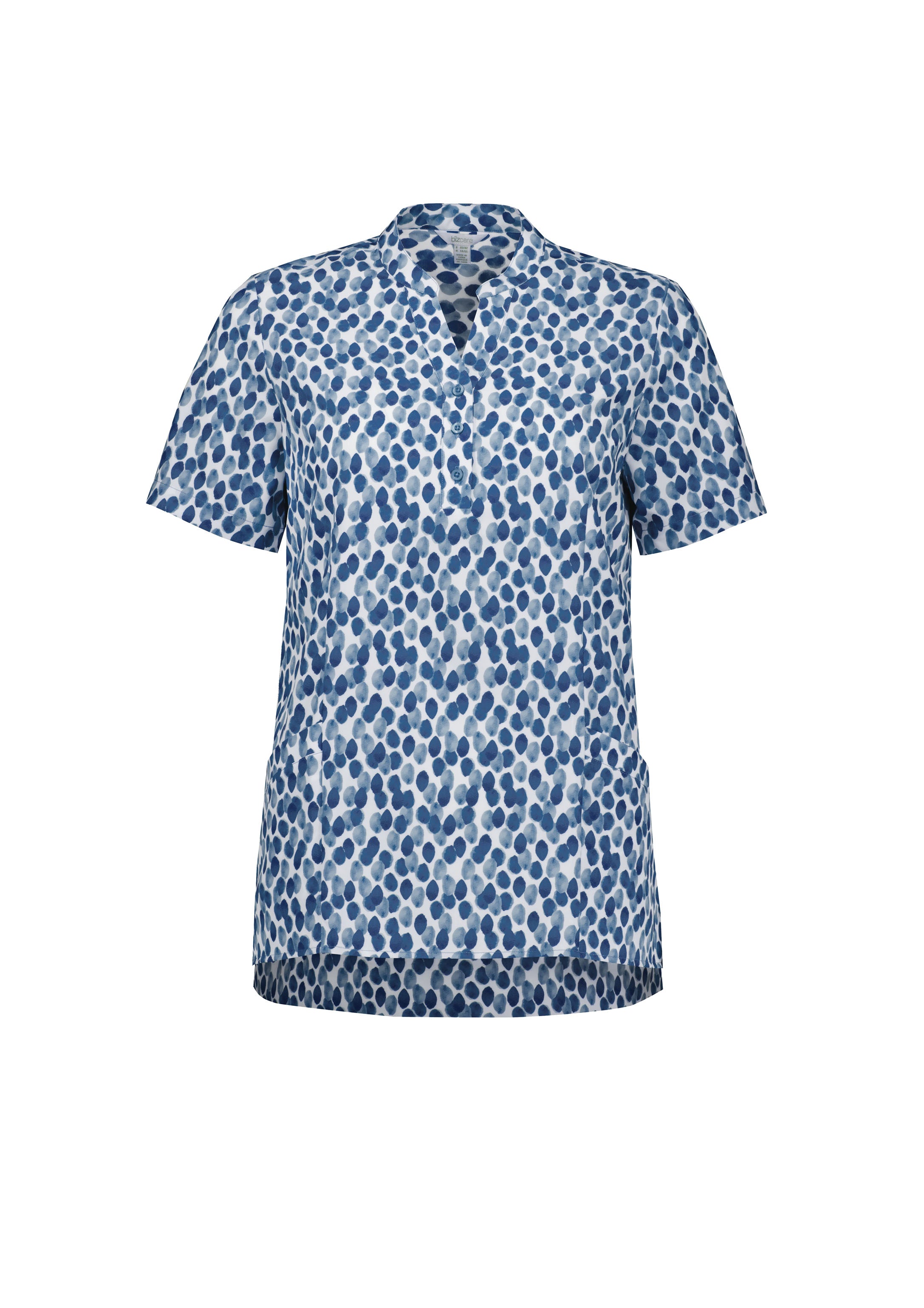 BIZ CARE Womens Florence Stardust Print Tunic CS450LS
