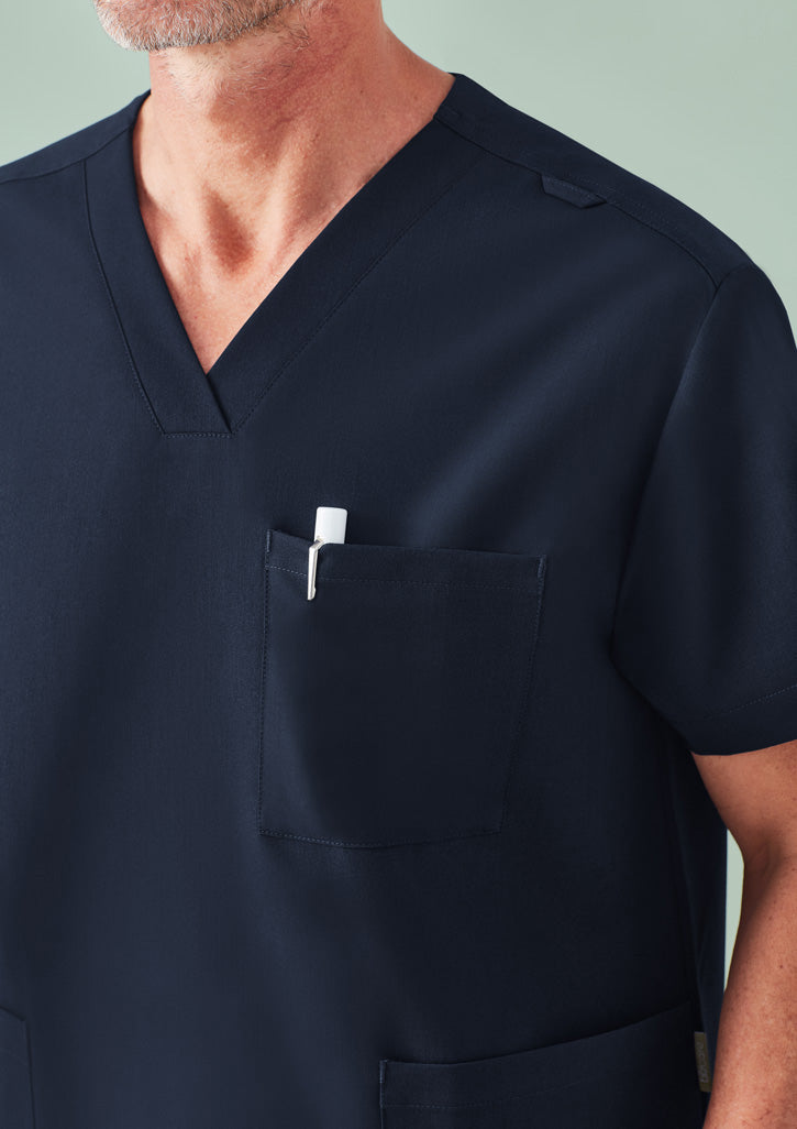 BIZ CARE Unisex Pulse V-Neck Scrub Top CU544US