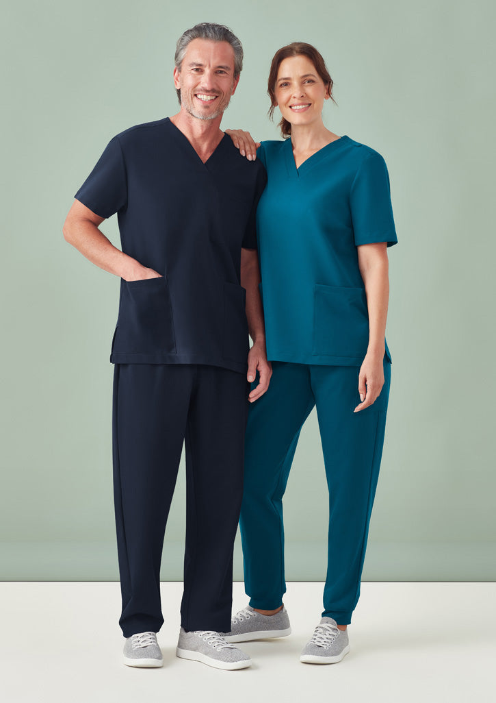 BIZ CARE Unisex Pulse V-Neck Scrub Top CU544US