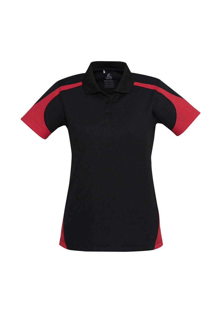 BIZ COLLECTION Womens Talon Short Sleeve Polo P401LS