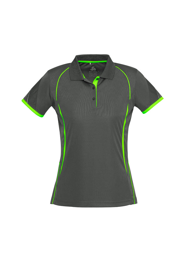 BIZ COLLECTION Womens Razor Short Sleeve Polo P405LS