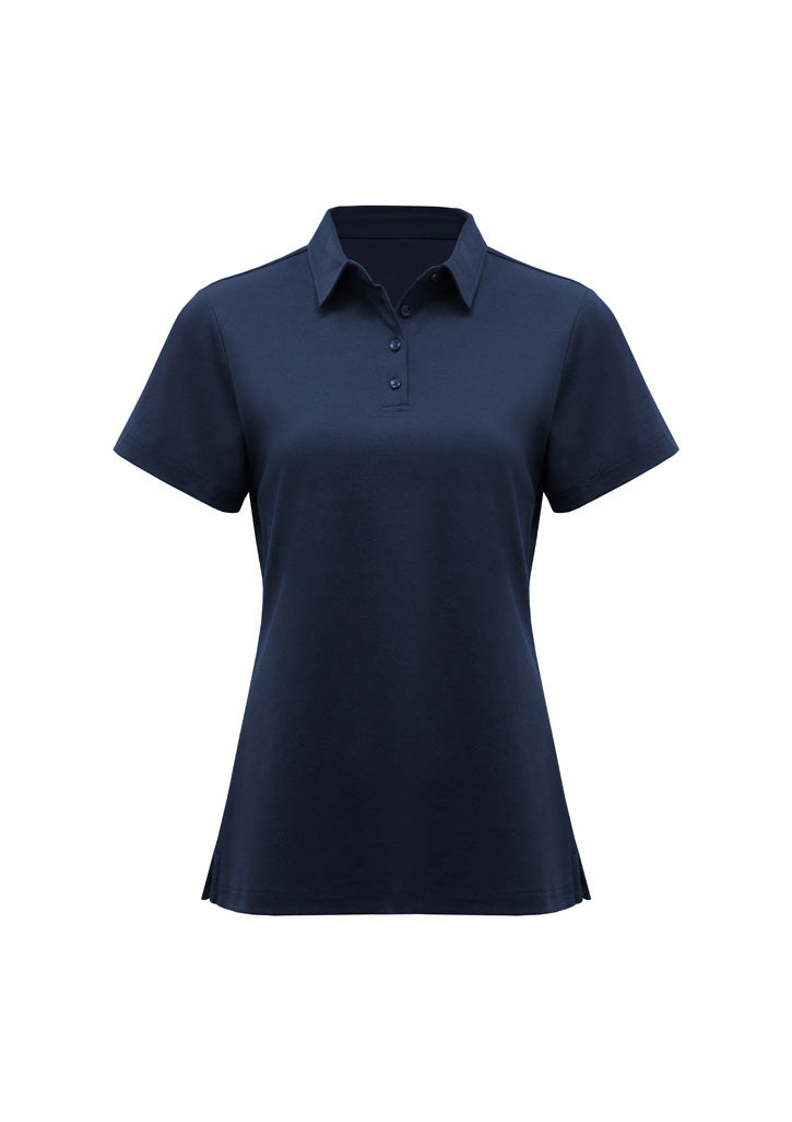 BIZ COLLECTION Womens Lotus Short Sleeve Polo P515LS