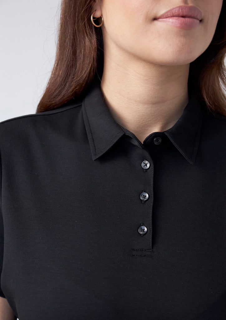 BIZ COLLECTION Womens Lotus Short Sleeve Polo P515LS