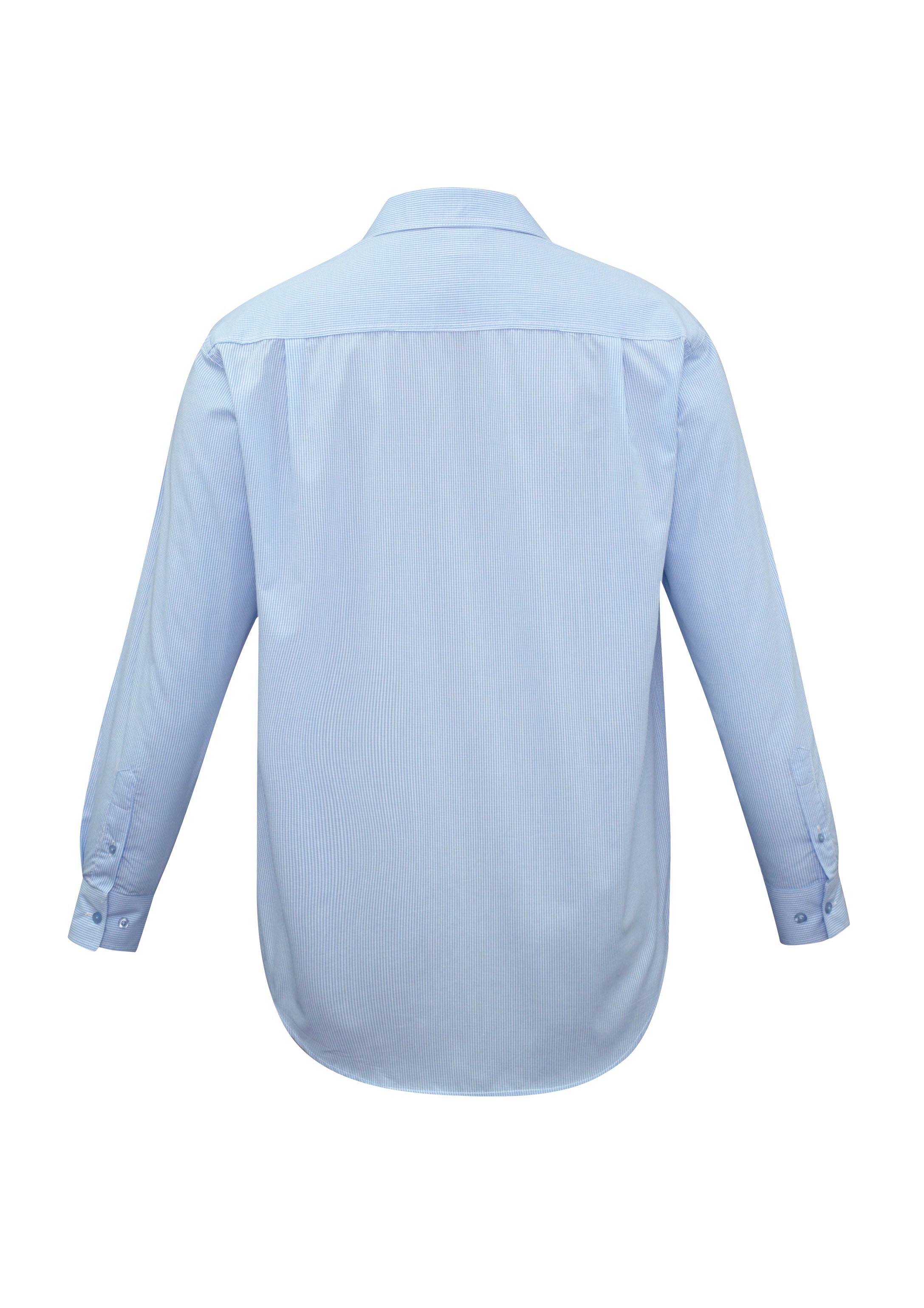 BIZ COLLECTION Mens Micro Check Long Sleeve Shirt SH816
