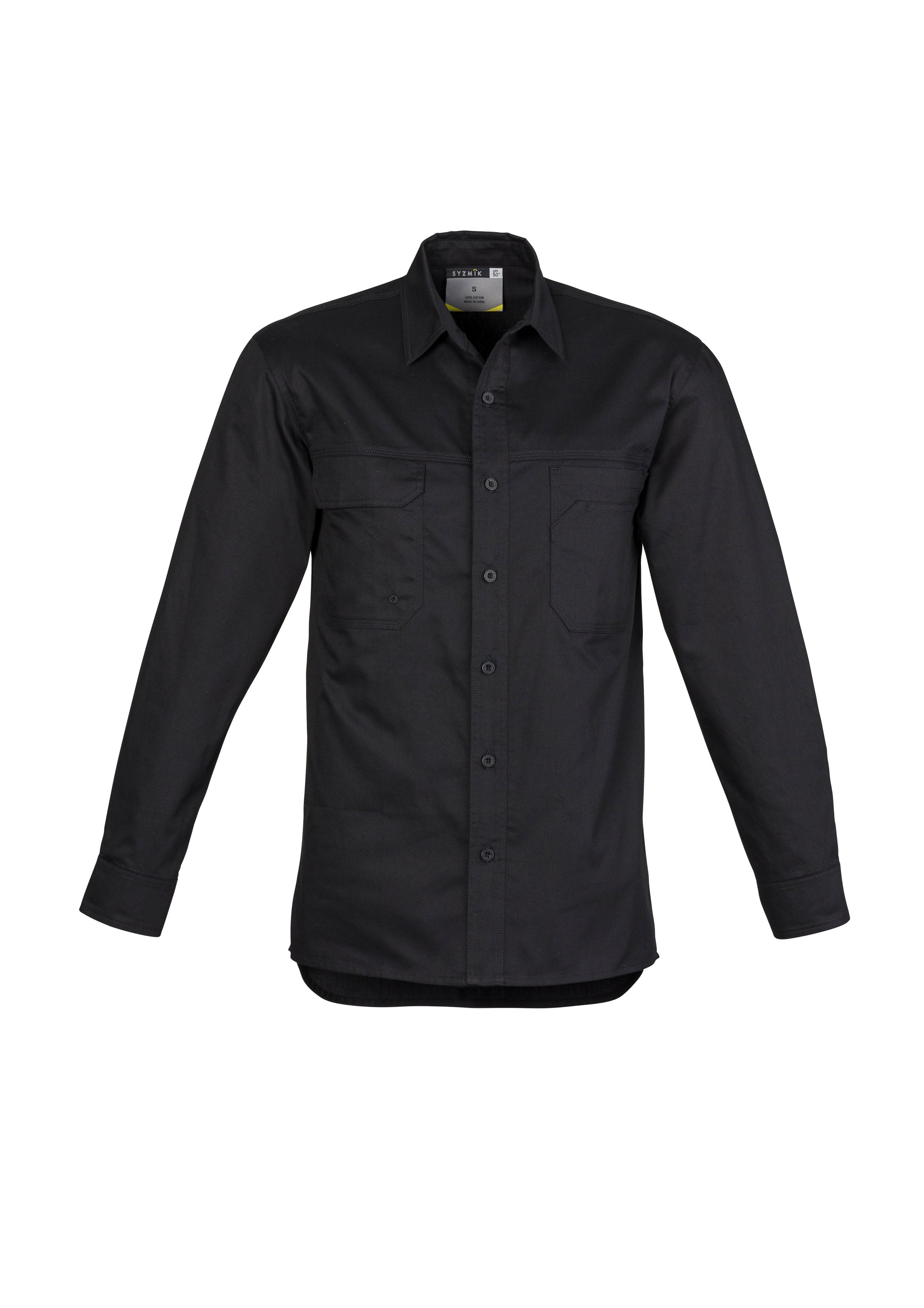 SYZMIK Mens Lightweight Tradie Long Sleeve Shirt ZW121